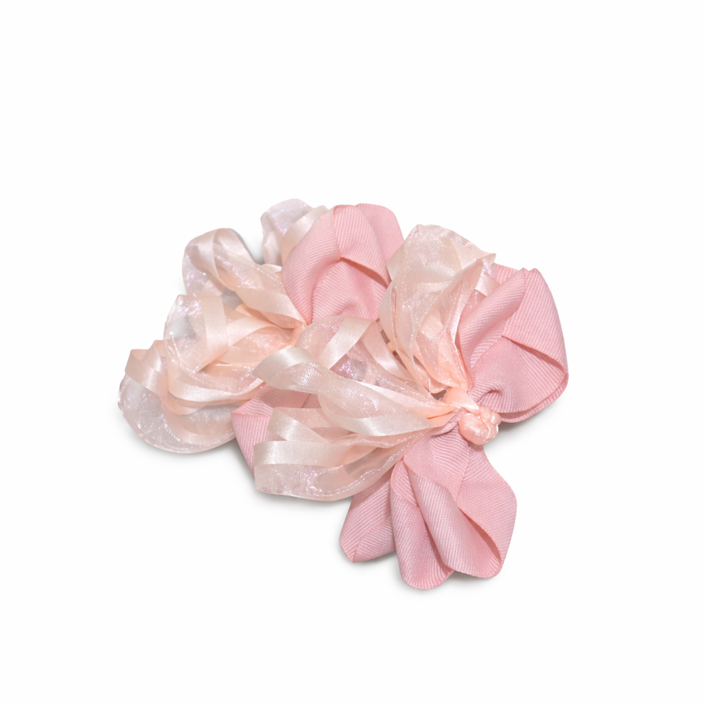 Pink Organza Bow Set