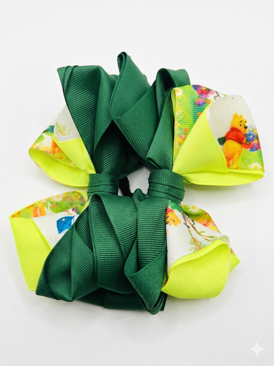 Green Bear Bow Set